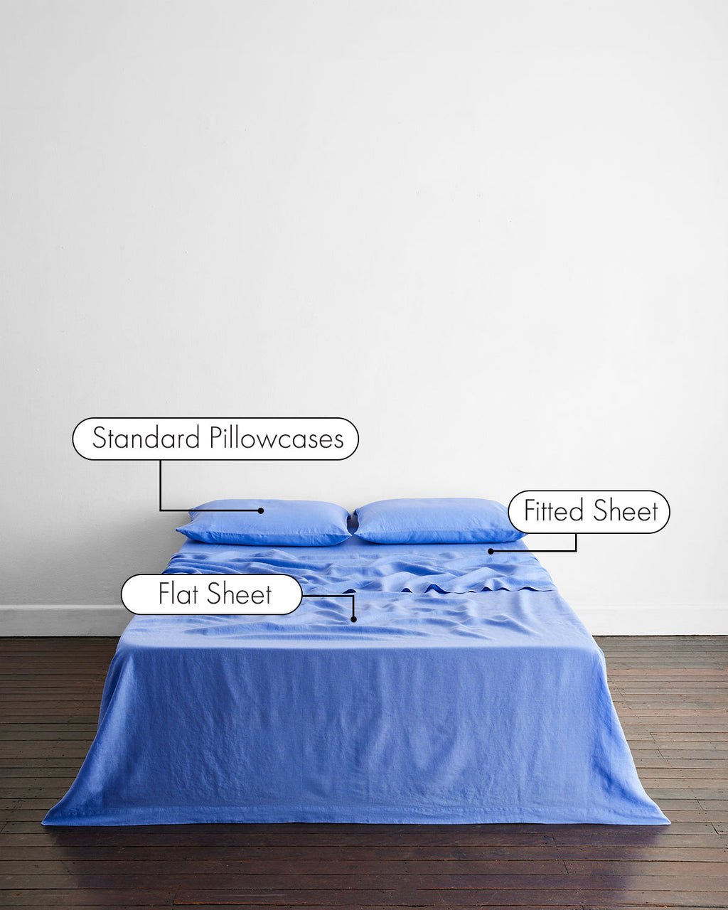 Wildflower 100% French Flax Linen Sheet Set