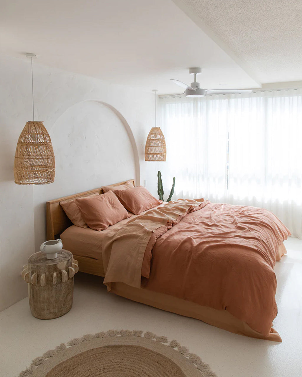 Hazelnut 100% French Flax Linen Duvet Cover Set